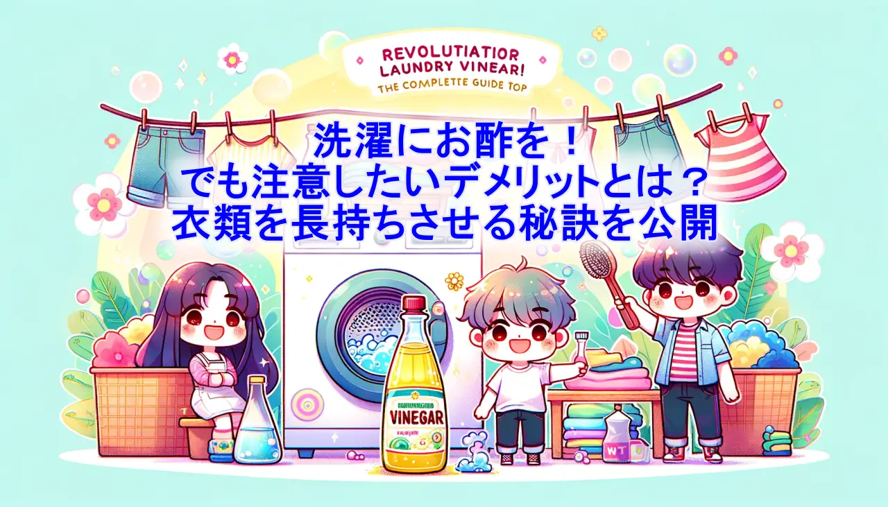 洗濯にお酢を！でも注意したいデメリットとは？衣類を長持ちさせる秘訣を公開の画像