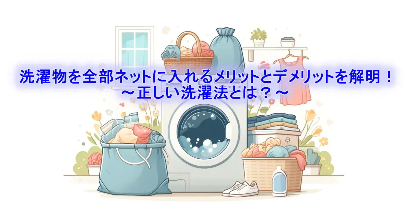 洗濯物を全部ネットに入れるメリットとデメリットを解明！正しい洗濯法とは？の画像